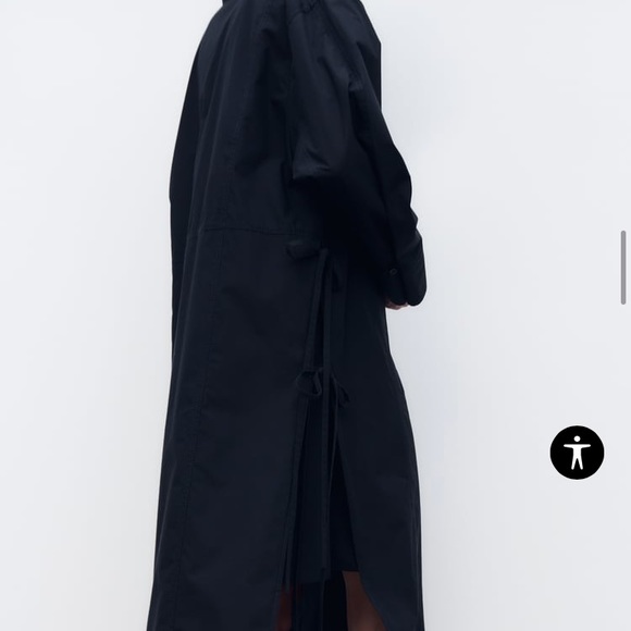 Zara Voluminous Poplin Dress - Picture 7 of 10